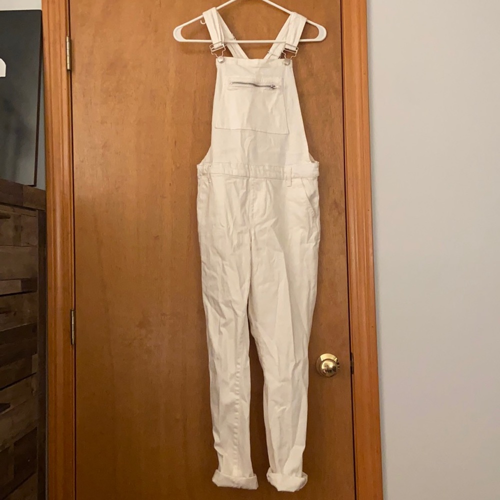forever 21 white overalls